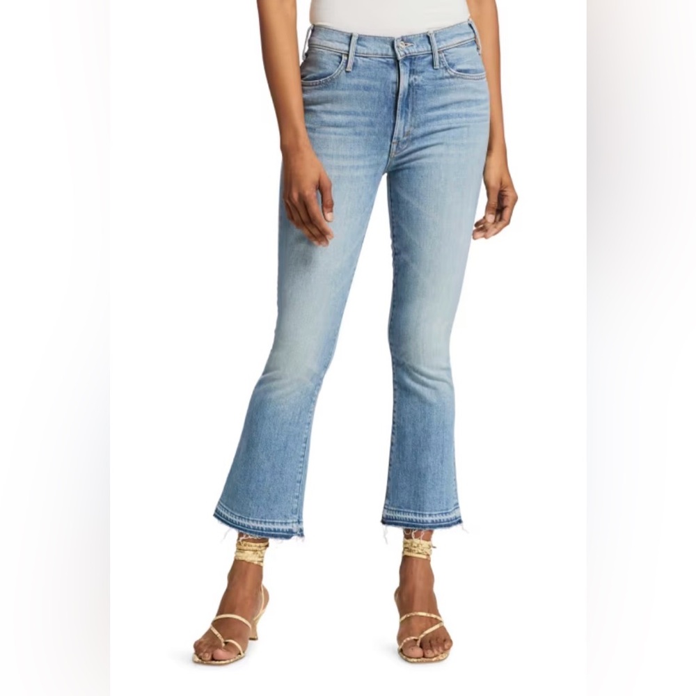MOTHER Superior- The Hustler Undone Hem Ankle Jeans